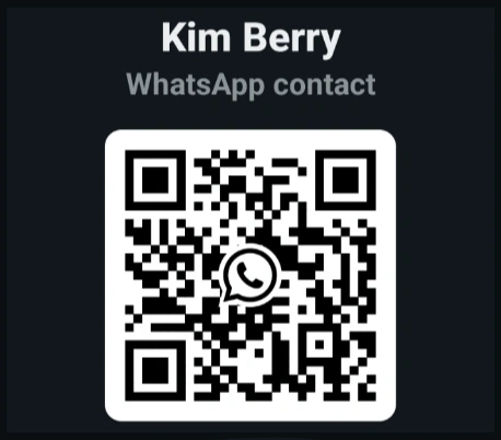 Kim Berry WhatsApp contact QR code